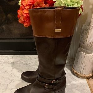 Brown and Black Bandolino Riding Boots Size 8.5